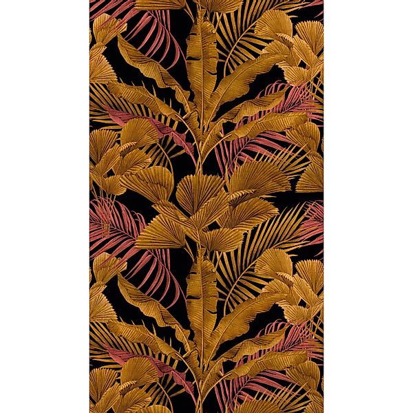 A.S. Creation Fototapete Dschungel 1,59 m x 2,8 m Gold-Rosa FSC® günstig online kaufen