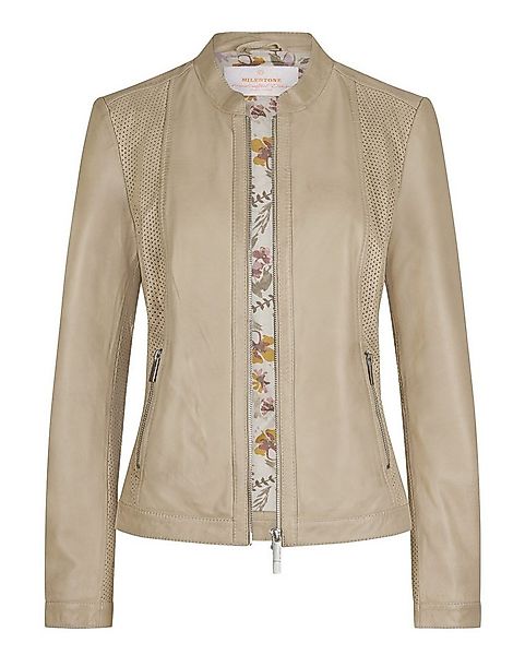 Milestone Lederjacke MSRemi aus feinem Lammleder zum Teil perforiert günstig online kaufen