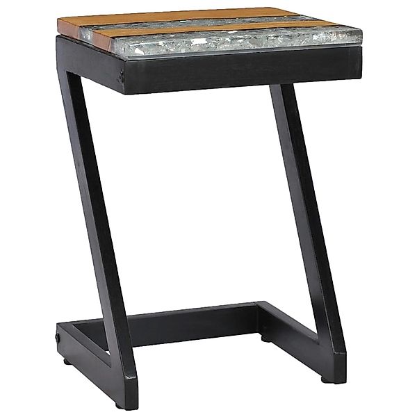 vidaXL Couchtisch 30 x 30 x 50 cm Massivholz Teak und Polyresin günstig online kaufen