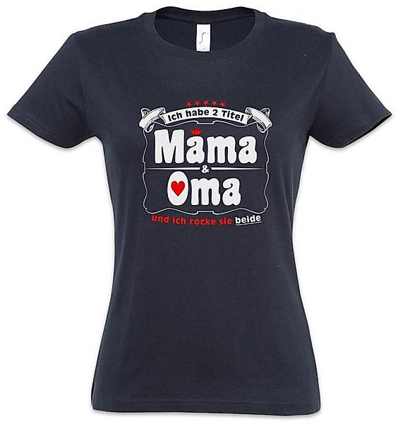 Urban Backwoods Print-Shirt Beste Mama & Oma Damen T-Shirt Titel Krone Omi günstig online kaufen