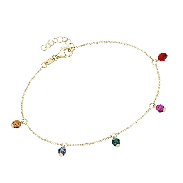 Luigi Merano Armband "mit farbigen Kristallsteinkugeln, Gold 375" günstig online kaufen