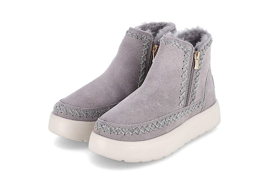 Cafe Noir Cafè Noir DZ6012 N006 Damen Rauleder grau Winterstiefel günstig online kaufen