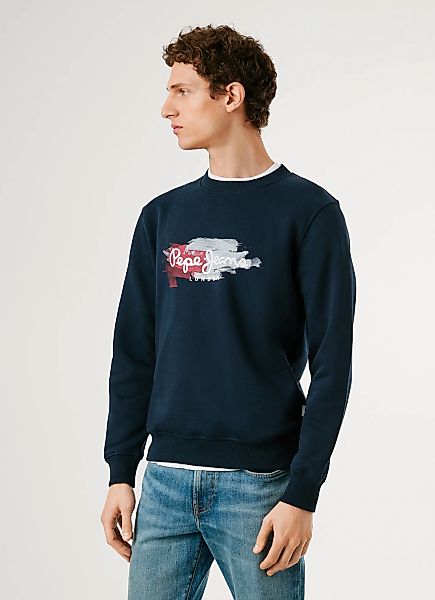 Pepe Jeans Sweatshirt "TREY CREW" Regular Fit mit Rundhals günstig online kaufen