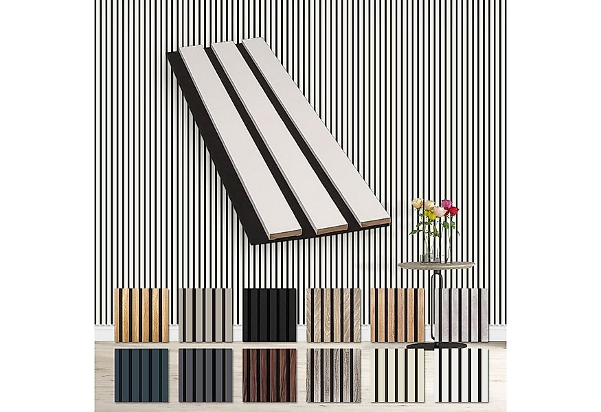 Hexim Wanddekoobjekt White (Akustikpaneele Musterstück - flexible Lamellenw günstig online kaufen