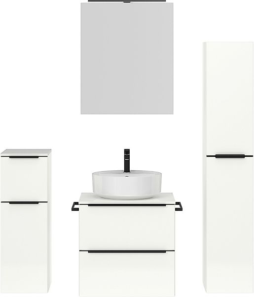 nobilia Badmöbel-Set "Alvene" vormontiert, mit Soft-Close, 4 Stk. tlg. günstig online kaufen