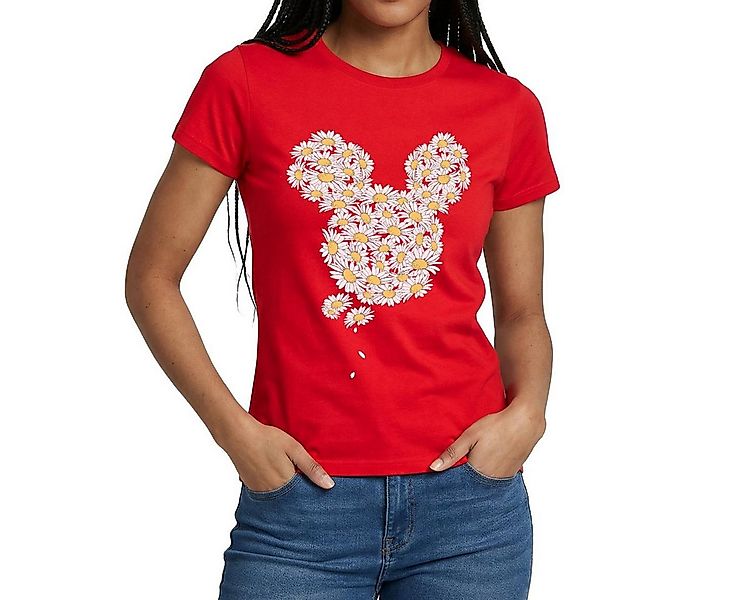Spreadshirt T-Shirt Mickey & Minnie Mickey Mouse Aus Gänseblümchen Frauen T günstig online kaufen