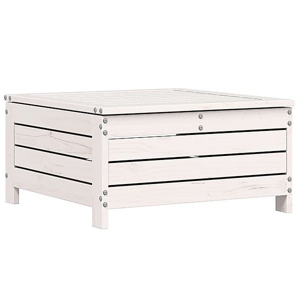 vidaXL Sofaelement Gartenhocker Weiß 62x63,5x32 cm günstig online kaufen