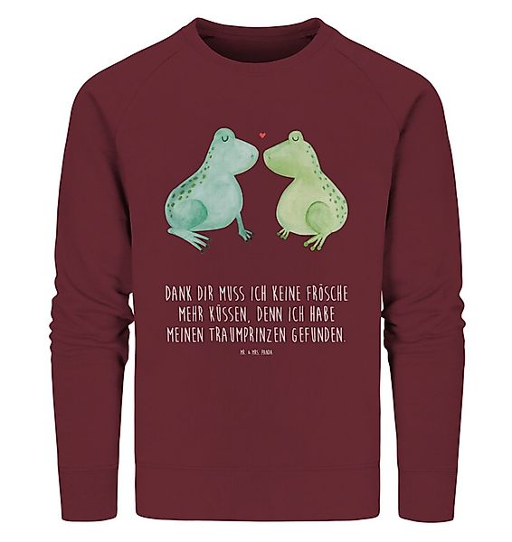 Mr. & Mrs. Panda Longpullover Frosch Liebe Größe S - Burgundy - Geschenk, U günstig online kaufen