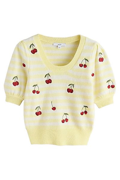 Next Strickpullover Gestricktes Oberteil mit Puffärmeln (1-tlg) günstig online kaufen