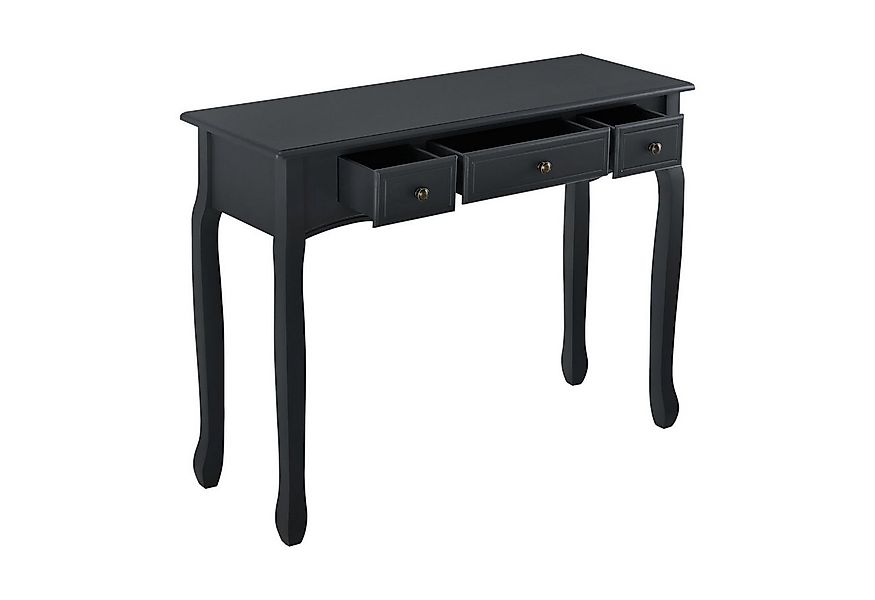 en.casa Konsolentisch, »Hirschhorn« im Landhausstil 100x35x78cm Schwarz günstig online kaufen