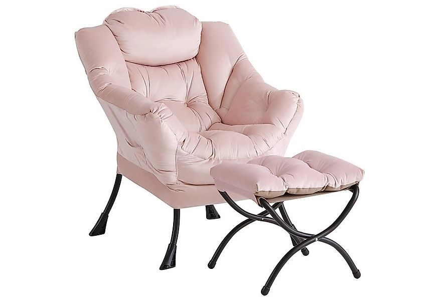 GarveeMore Ohrensessel Relaxsessel mit Hocker Ohrensessel Polstersessel Fau günstig online kaufen