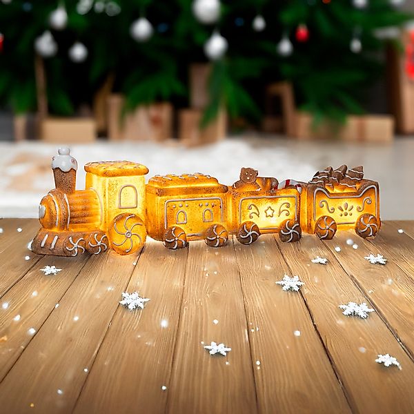 Spetebo LED Dekofigur Motiv Lebkuchenzug mit günstig online kaufen