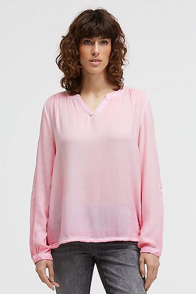 SOCCX Langarmbluse mit Tunnelzugband im Saum günstig online kaufen