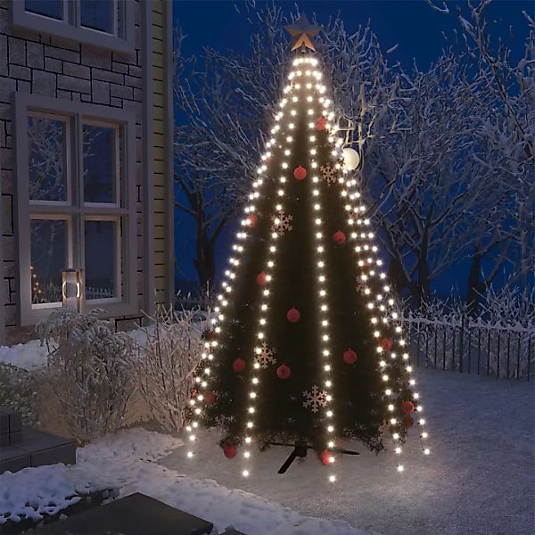 Weihnachtsbaum-lichternetz Mit 250 Leds Kaltweiß 250 Cm günstig online kaufen