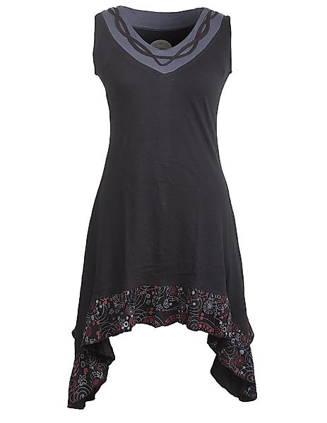 Vishes Zipfelkleid Armloses Zipfelkleid mit V-Ausschnitt günstig online kaufen
