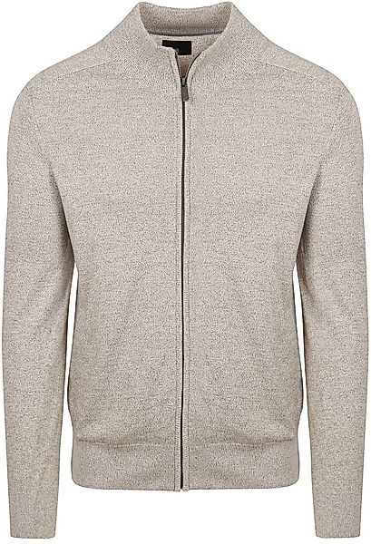 State Of Art Strickjacke Melange Mouline Kaki - Größe XL günstig online kaufen