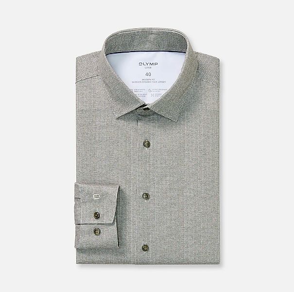 OLYMP Langarmhemd "Luxor 24/Seven" Businesshemd, Jersey, modern fit, New Ke günstig online kaufen