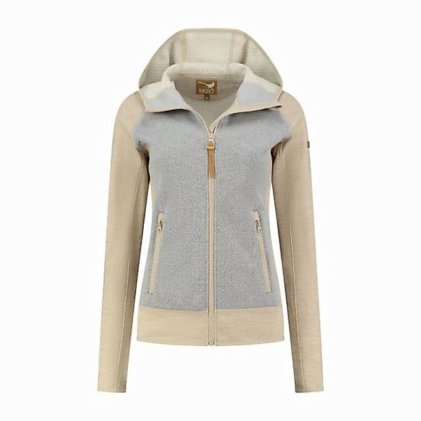 MGO Strickjacke MGO Clara Cardigan Lady Sand XXL günstig online kaufen