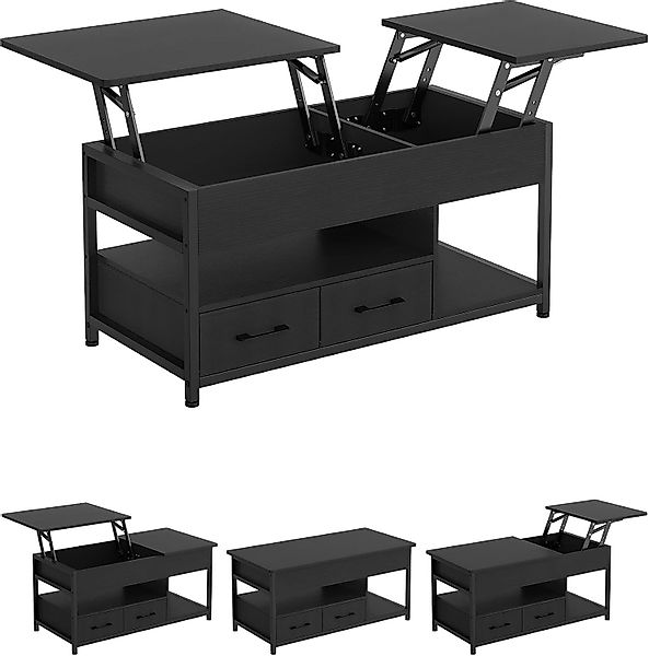 MSMASK Couchtisch mit Stauraum, Beistelltisch, Wohnzimmertisch, günstig online kaufen