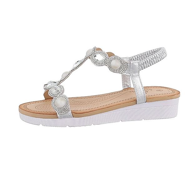 Ital-Design Damen Freizeit Riemchensandalette (86016844) Keilabsatz/Wedge K günstig online kaufen