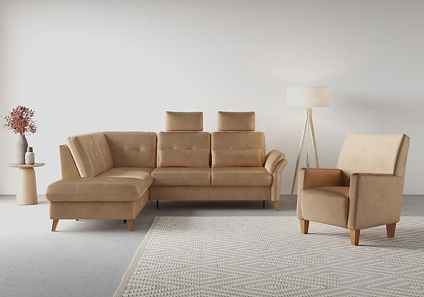 sit&more Ecksofa "Göteborg" inkl. Sitztiefenverstellung, wahlweise mit Bett günstig online kaufen