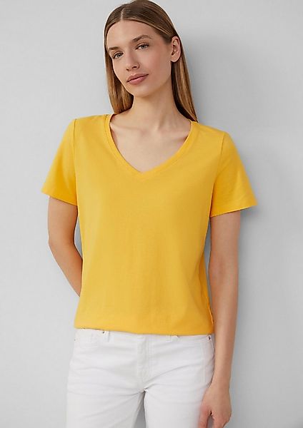 s.Oliver Kurzarmshirt T-Shirt T-Shirt mit V-Ausschnitt günstig online kaufen