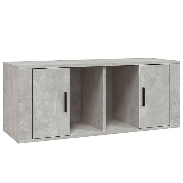 Vidaxl Tv-schrank Betongrau 100x35x40 Cm Holzwerkstoff günstig online kaufen