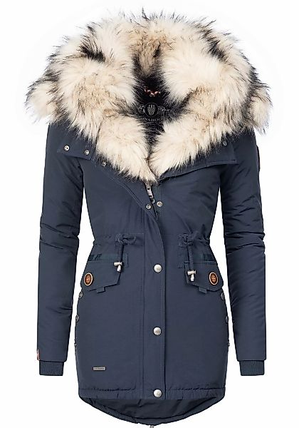 Navahoo Wintermantel "Sweety", Winterparka mit 2 Kunstpelz-Kapuzen günstig online kaufen