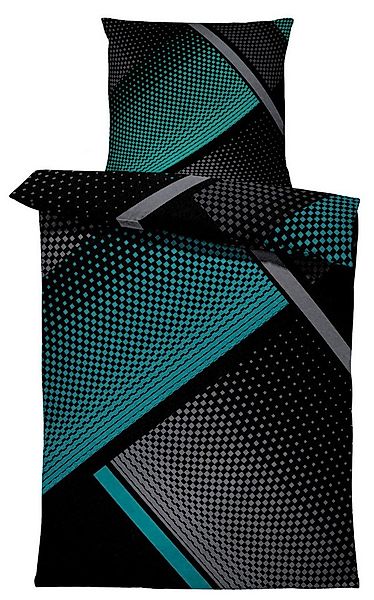 One Home Bettwäsche Winter Thermofleece, Fleece, 2 teilig, Geometrisch graf günstig online kaufen