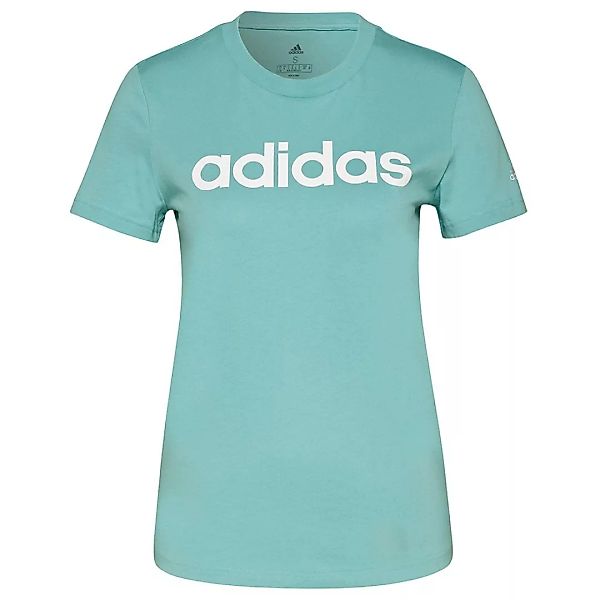 Adidas Linear Kurzarm T-shirt XS Mint Ton / White günstig online kaufen