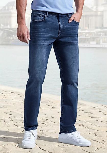 John Devin 5-Pocket-Jeans Straight-fit Jeans aus elastischer Denim-Qualität günstig online kaufen