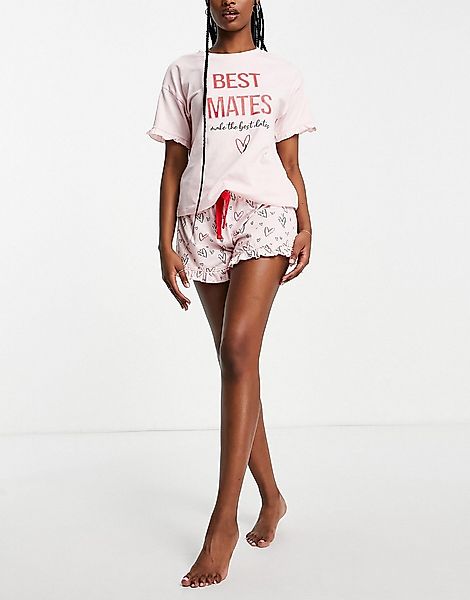 Ann Summers – Best Mates – Pyjama-Set in Rosa günstig online kaufen