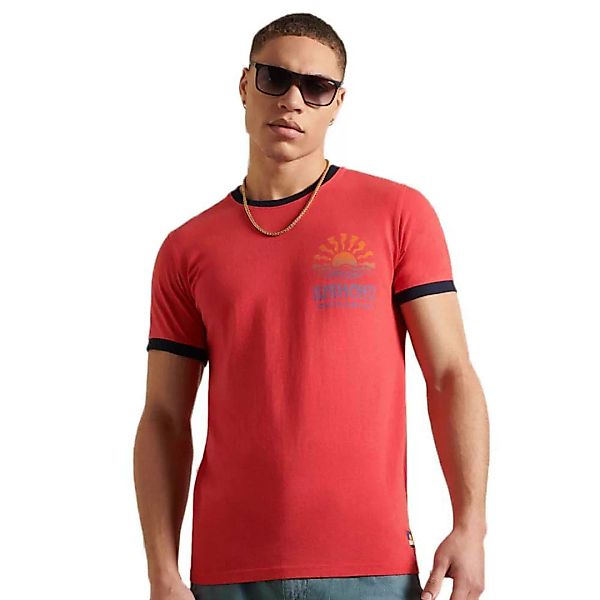 Superdry Cali Surf Graphic Kurzarm T-shirt XL Roccoco günstig online kaufen