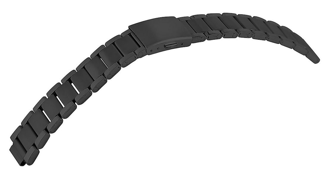 Engelhardt Uhrenarmband 8100161 Edelstahl, mit Faltschließe, schwarz, 18 - günstig online kaufen