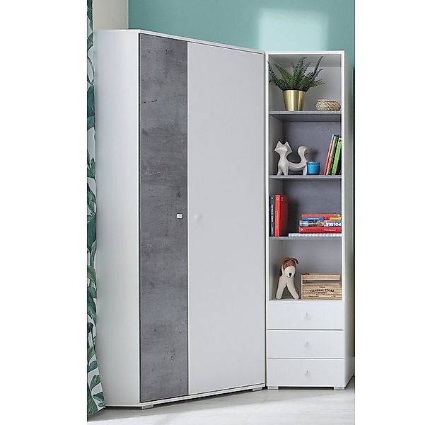 Lomadox Jugendzimmer-Set SEATTLE-133, (Sparset, 2-tlg), Eckkleiderschrank u günstig online kaufen