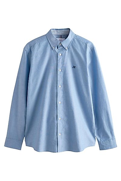 Next Langarmhemd Slim Fit Langärmeliges Oxfordhemd günstig online kaufen