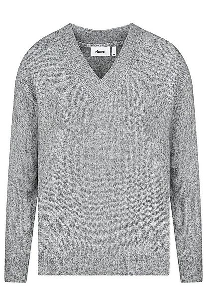 elanza Strickpullover Strickpullover in Hellgrau (1-tlg) günstig online kaufen