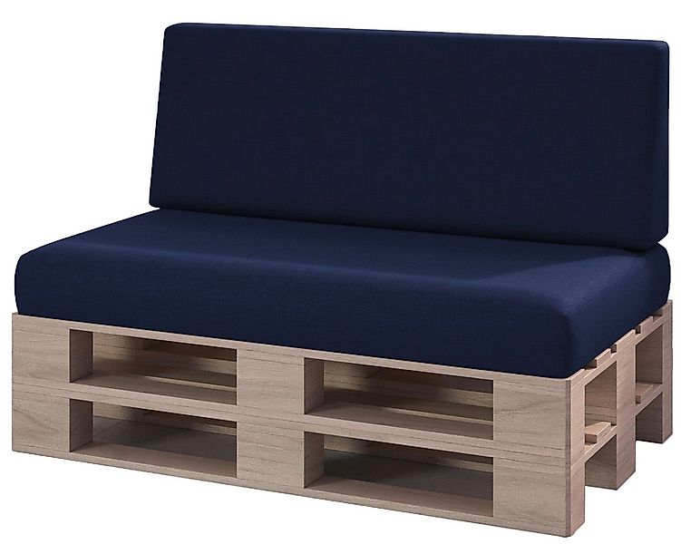 sunnypillow Palettenkissen Milano - 2er Set Palettenauflage mit abnehmbarem günstig online kaufen