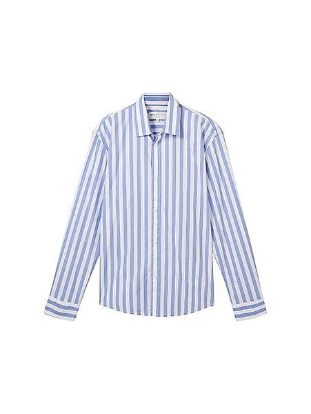 TOM TAILOR Denim Langarmhemd gestreift und günstig online kaufen