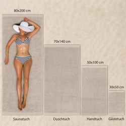 Hausfelder Duschtücher Badetücher Duschtuch 4er Set günstig online kaufen