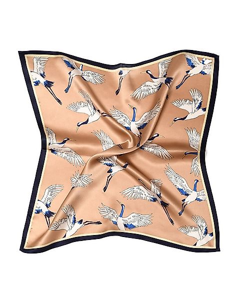 MayTree Seidentuch quadratisch Kranich 53x53, Nickituch, Bandana-Schal, (St günstig online kaufen