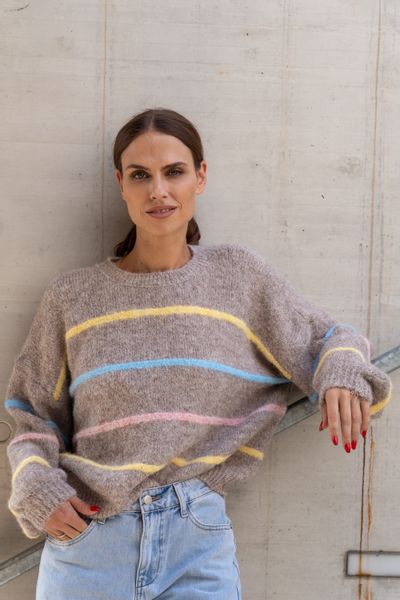 von Herzen Rundhalspullover Strickpullover mit bunten günstig online kaufen