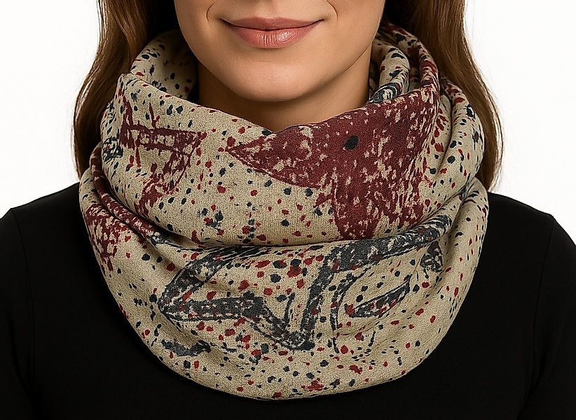 LOREZA Halstuch Damen Loopschal Schal Halstuch Tuch günstig online kaufen