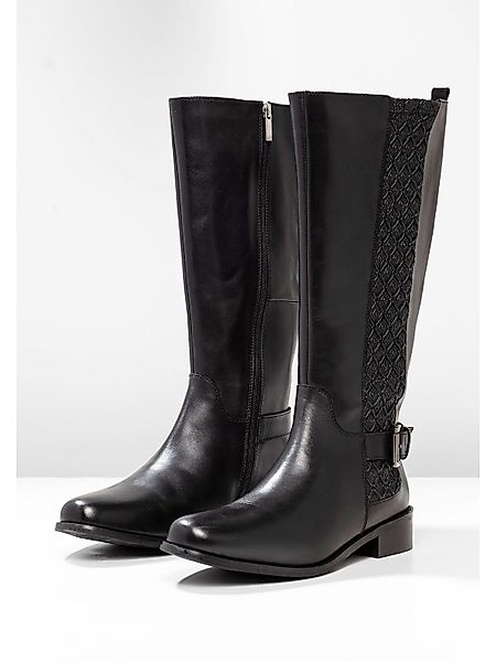 Sheego Große Größen Weitschaftstiefel aus glattem günstig online kaufen