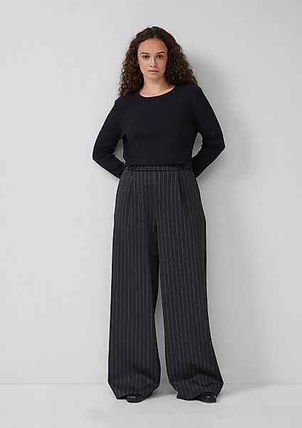 QS Chinos Hose Wide Leg-Hose aus günstig online kaufen