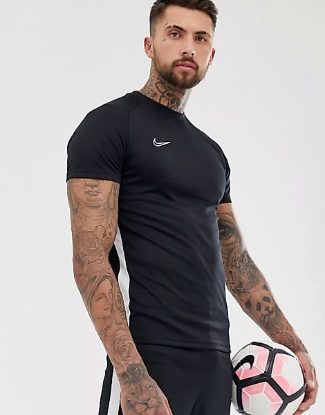 Nike Football – Dry Academy – Schwarzes T-Shirt günstig online kaufen