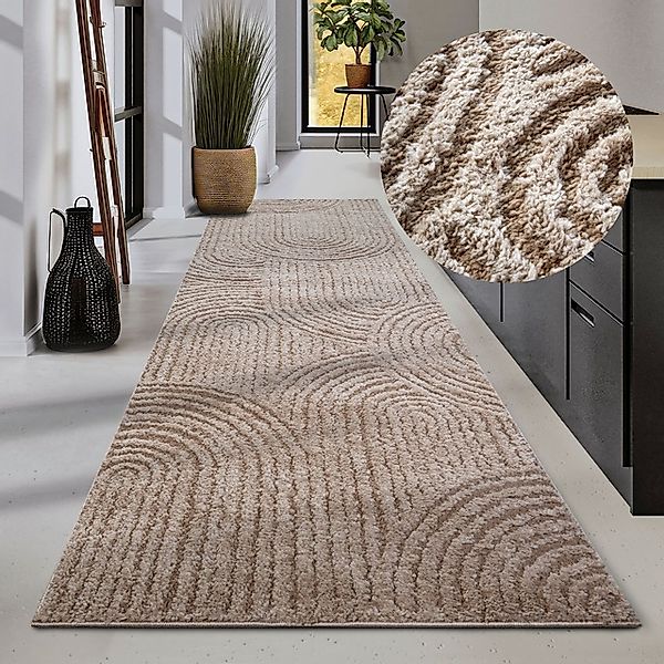 ELLE DECORATION Designteppich »Chappe«, rechteckig, 18 mm Höhe, Shaggy, Läu günstig online kaufen