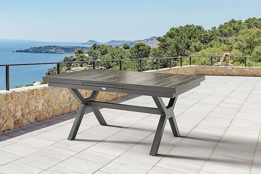 Destiny Esstisch GARDA, (160/ 210x75x100cm), Aluminium günstig online kaufen