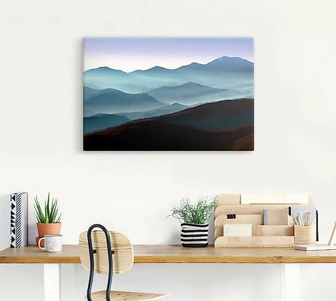 Artland Leinwandbild "Bergpanorama in Asturien", Berge, (1 St.), auf Keilra günstig online kaufen