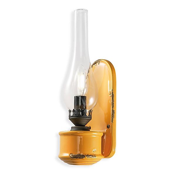 Wandleuchte Vintage im Fackel-Design, gelb günstig online kaufen